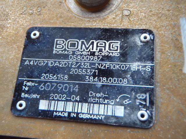 Ремонт гидронасоса Bomag 05800987